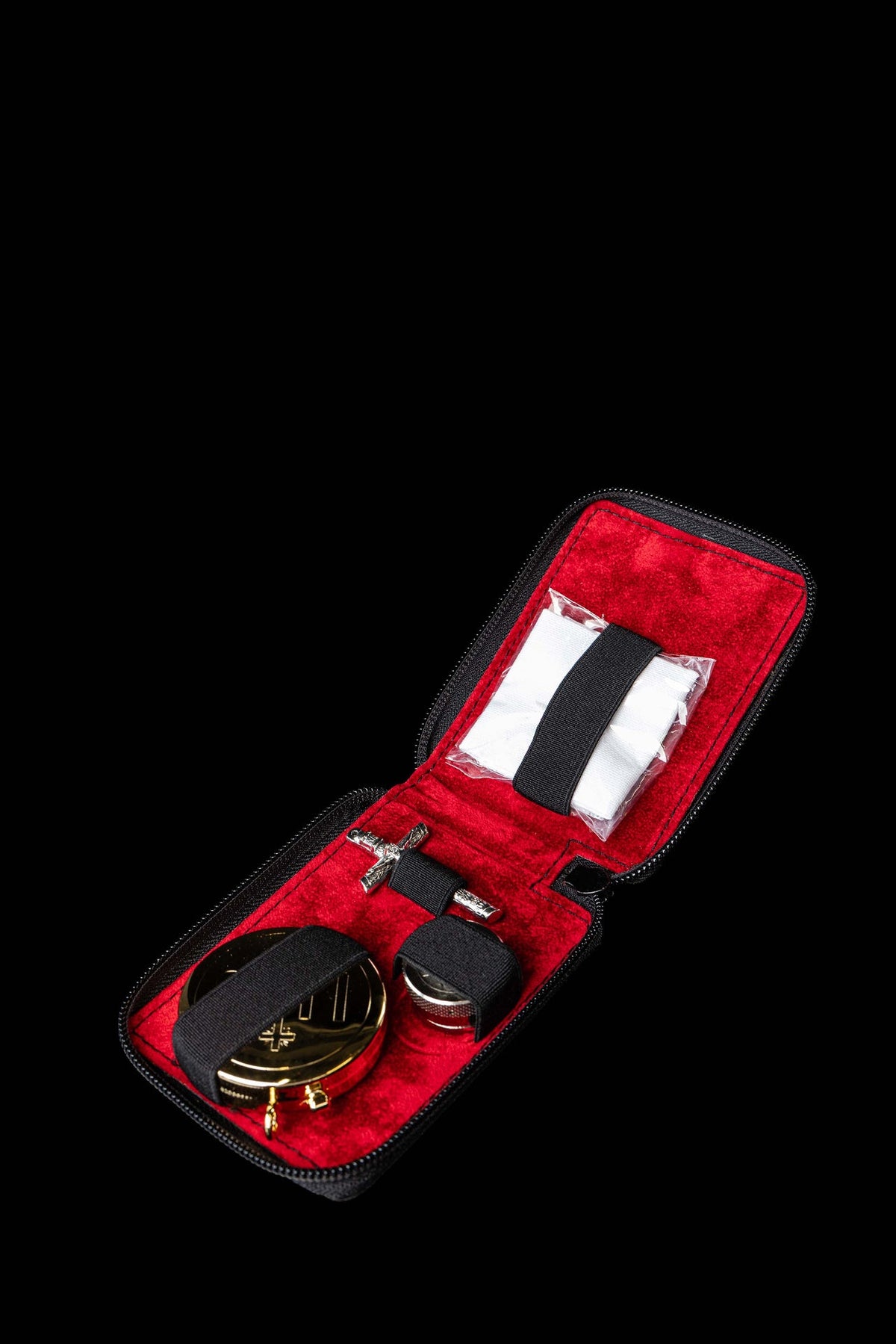 Burse with Liturgical Supplies in a Hard Case