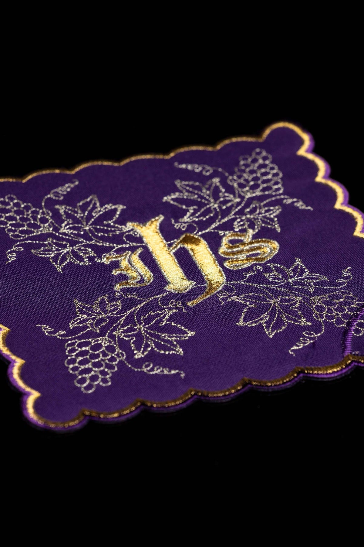 Chalice Pall Set in Four Liturgical Colors with IHS