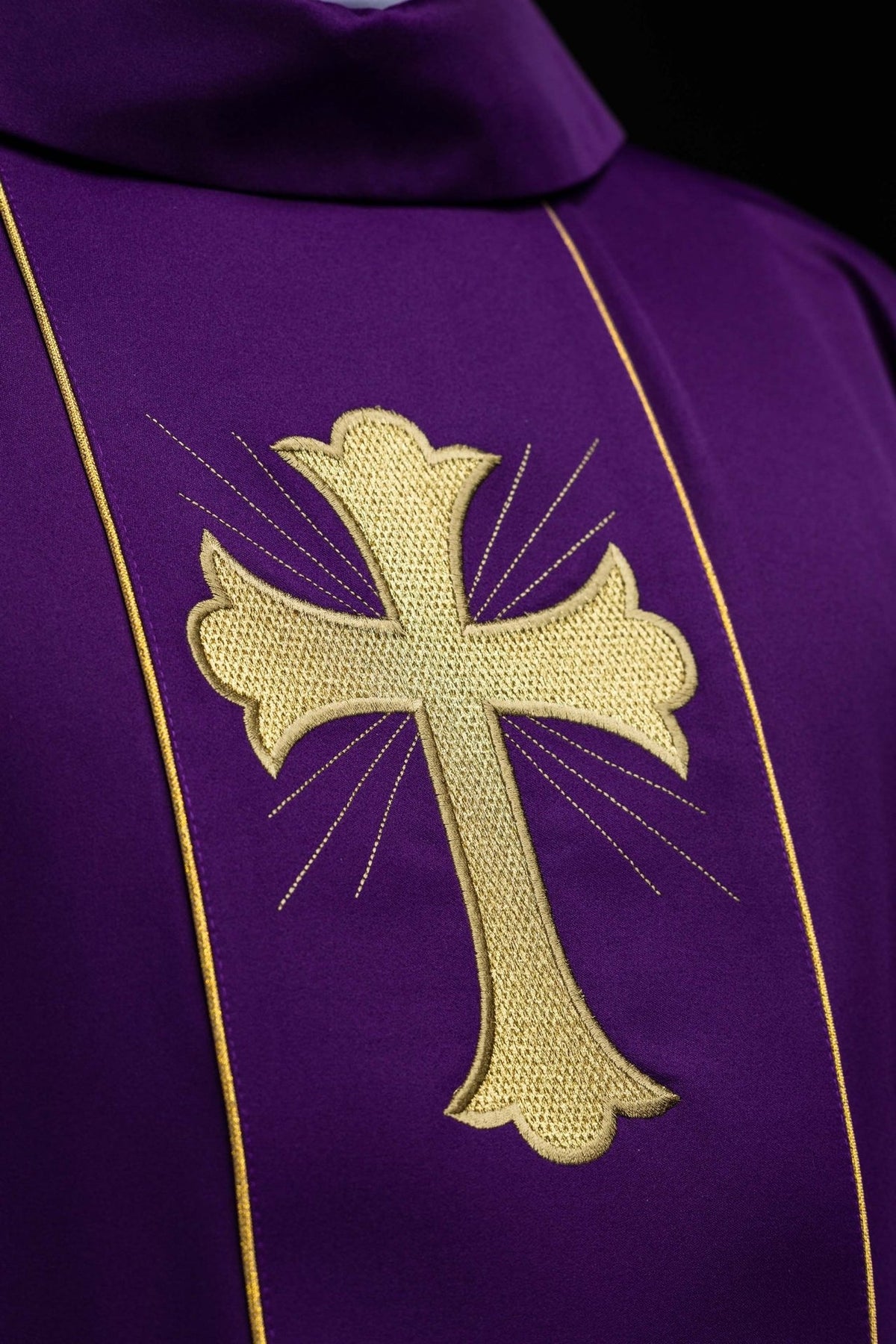Ornat Krzyż i kłosy w kolorze Fioletowy