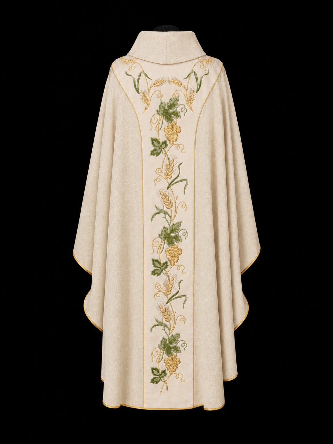 Chasuble with IHS Embroidery and Included Stole