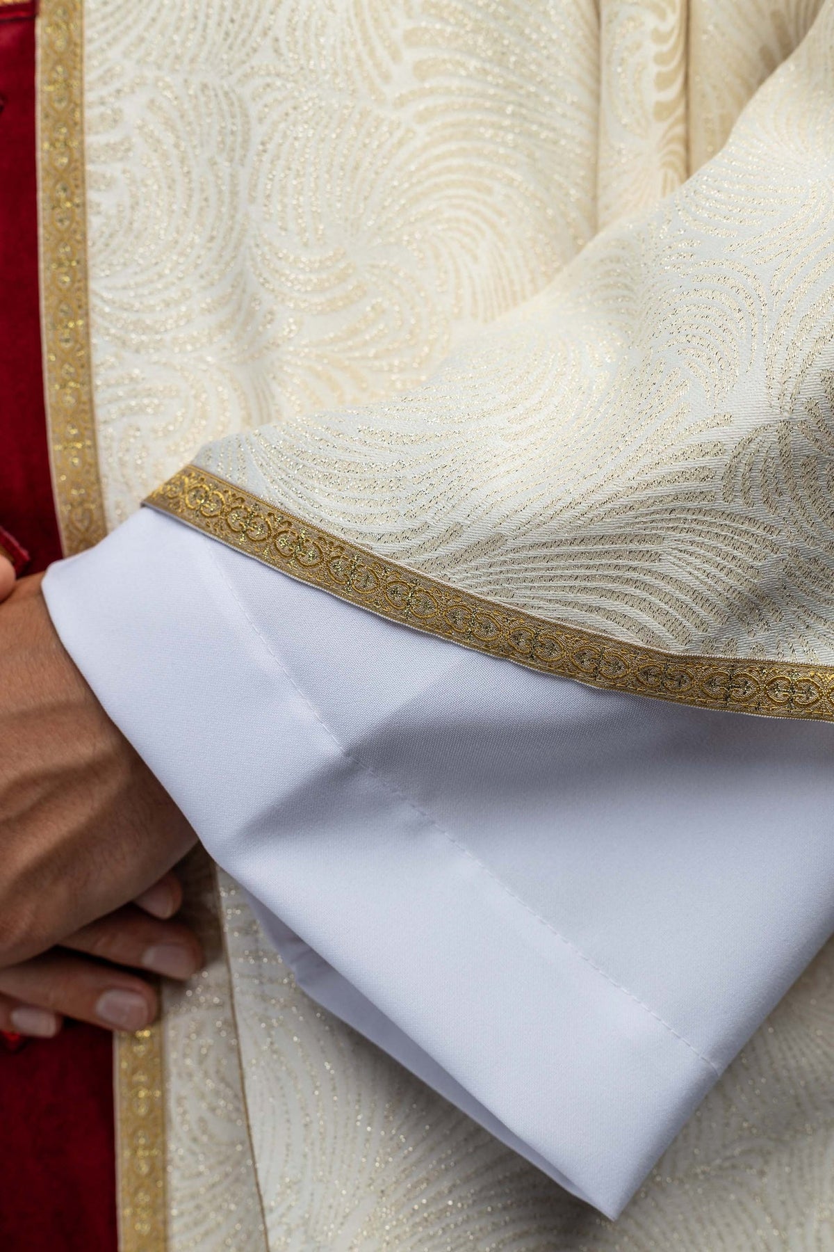 Handcrafted Chasuble with Natural Stones, Handmade 7012