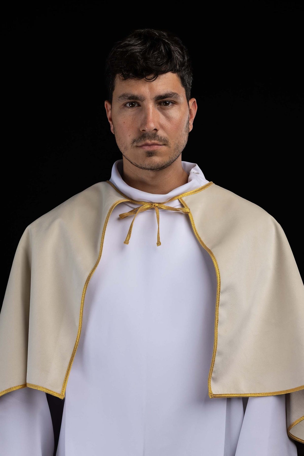 Velvet Altar Server Cape with Ecru Tie