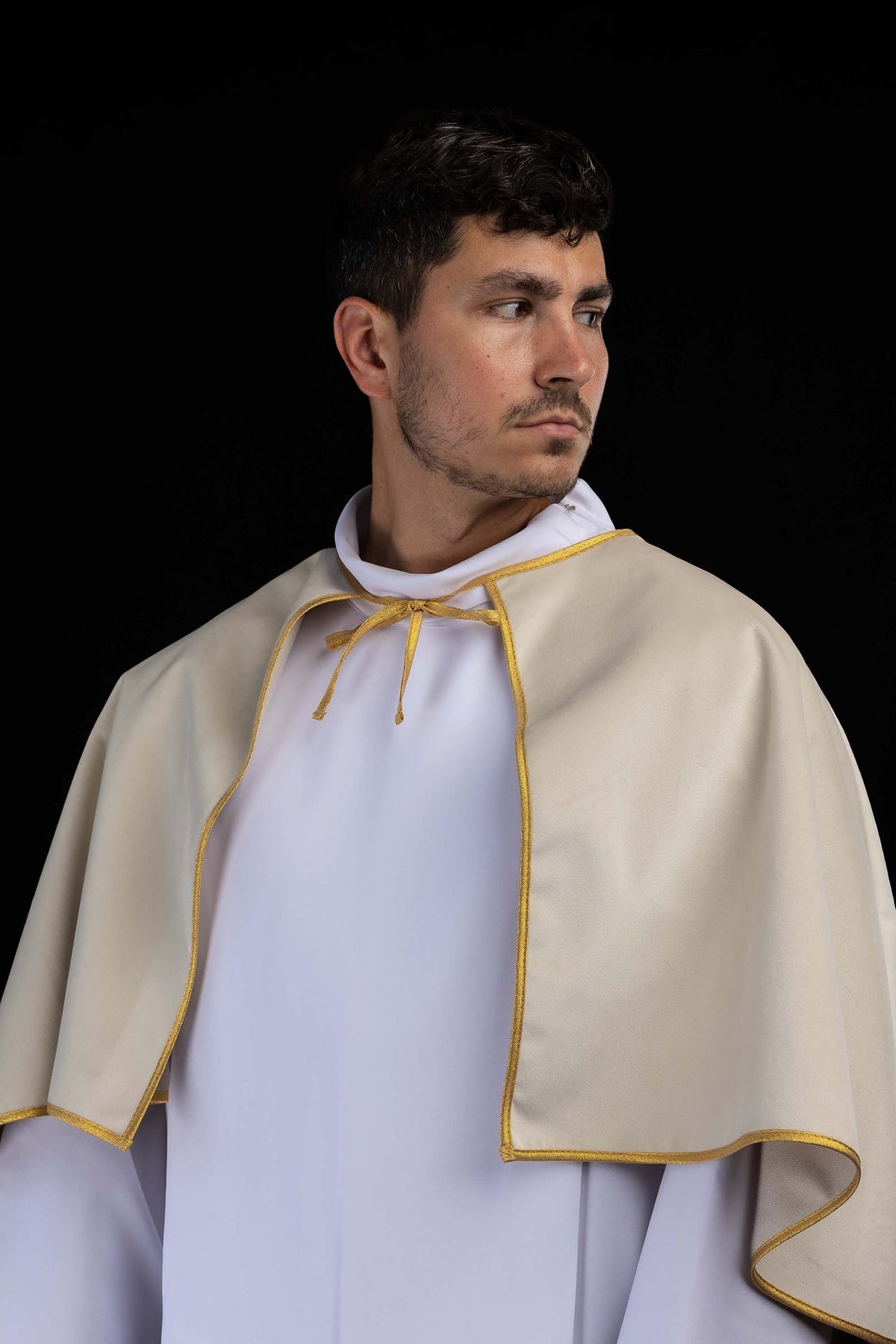 Velvet Altar Server Cape with Ecru Tie