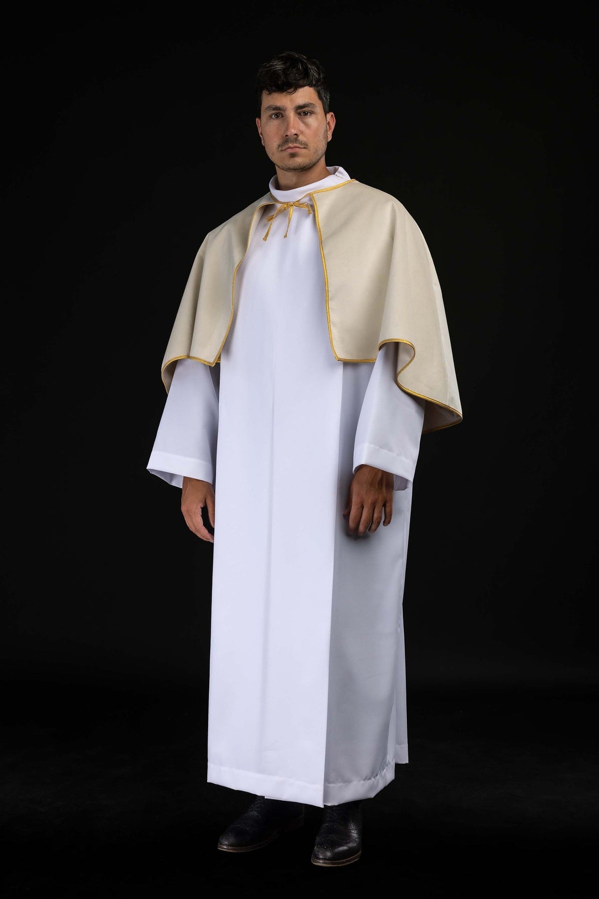 Velvet Altar Server Cape with Ecru Tie