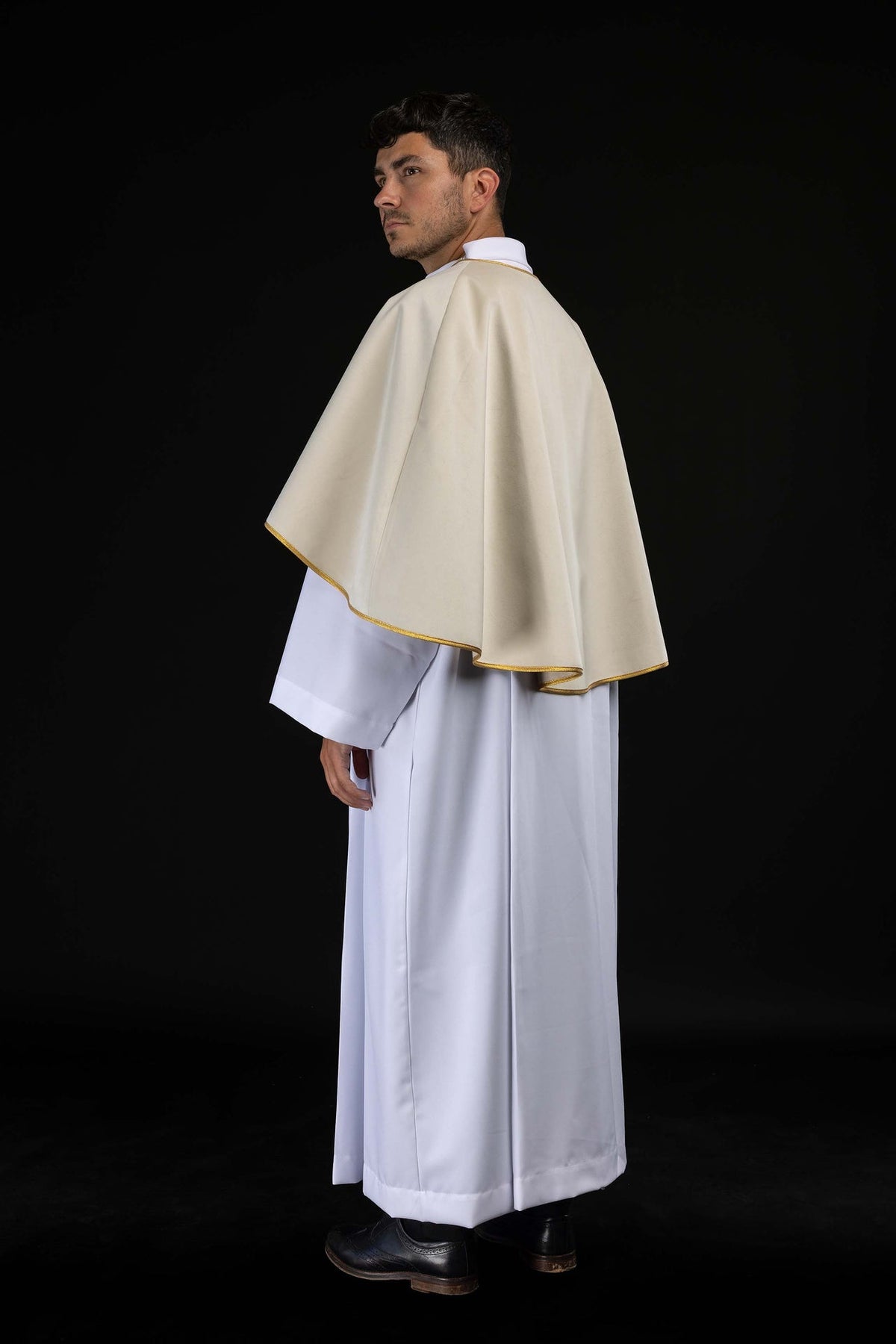 Velvet Altar Server Cape with Ecru Tie