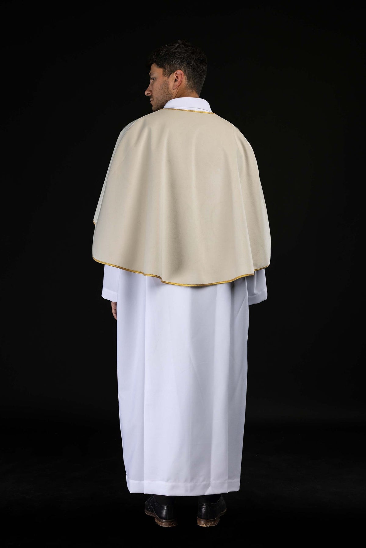 Velvet Altar Server Cape with Ecru Tie