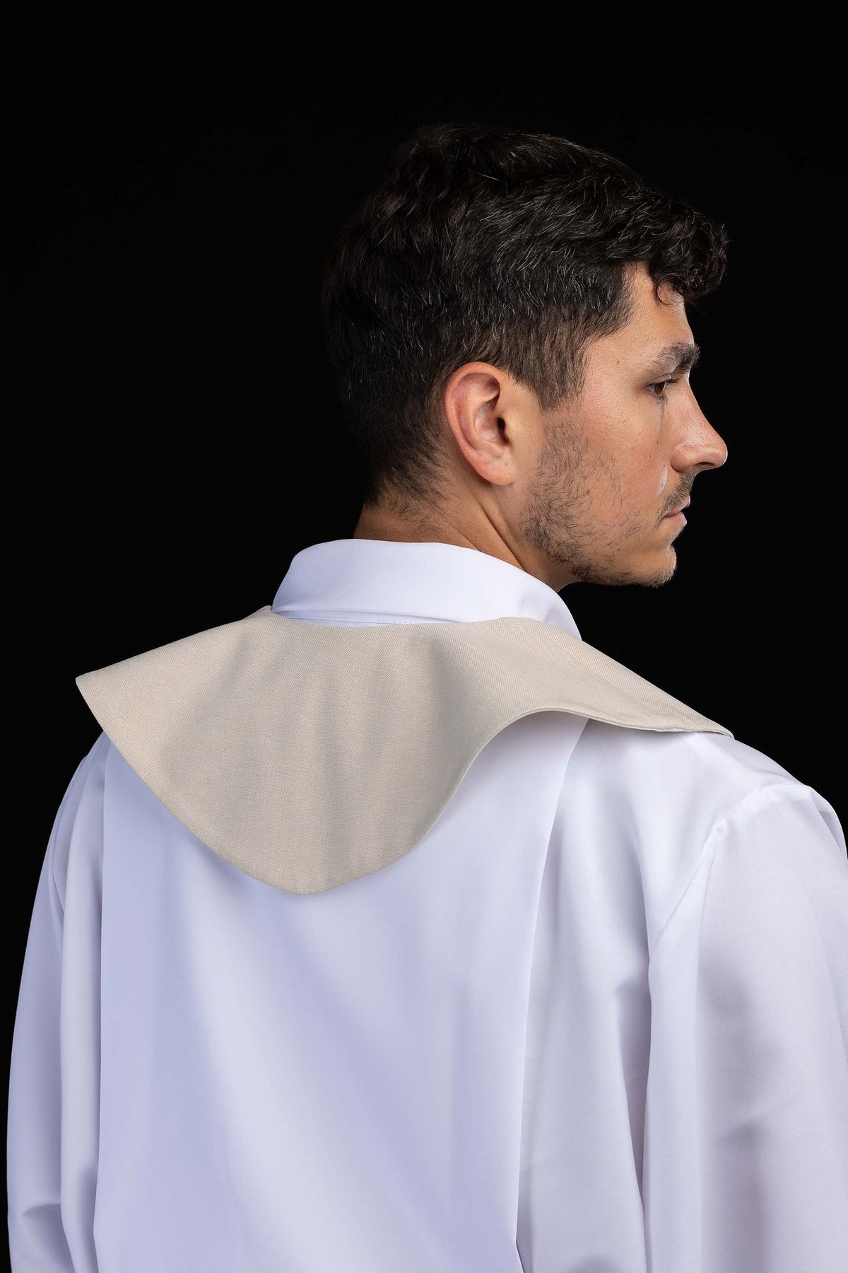 Ecru Lector's Pallium with Marian Embroidery