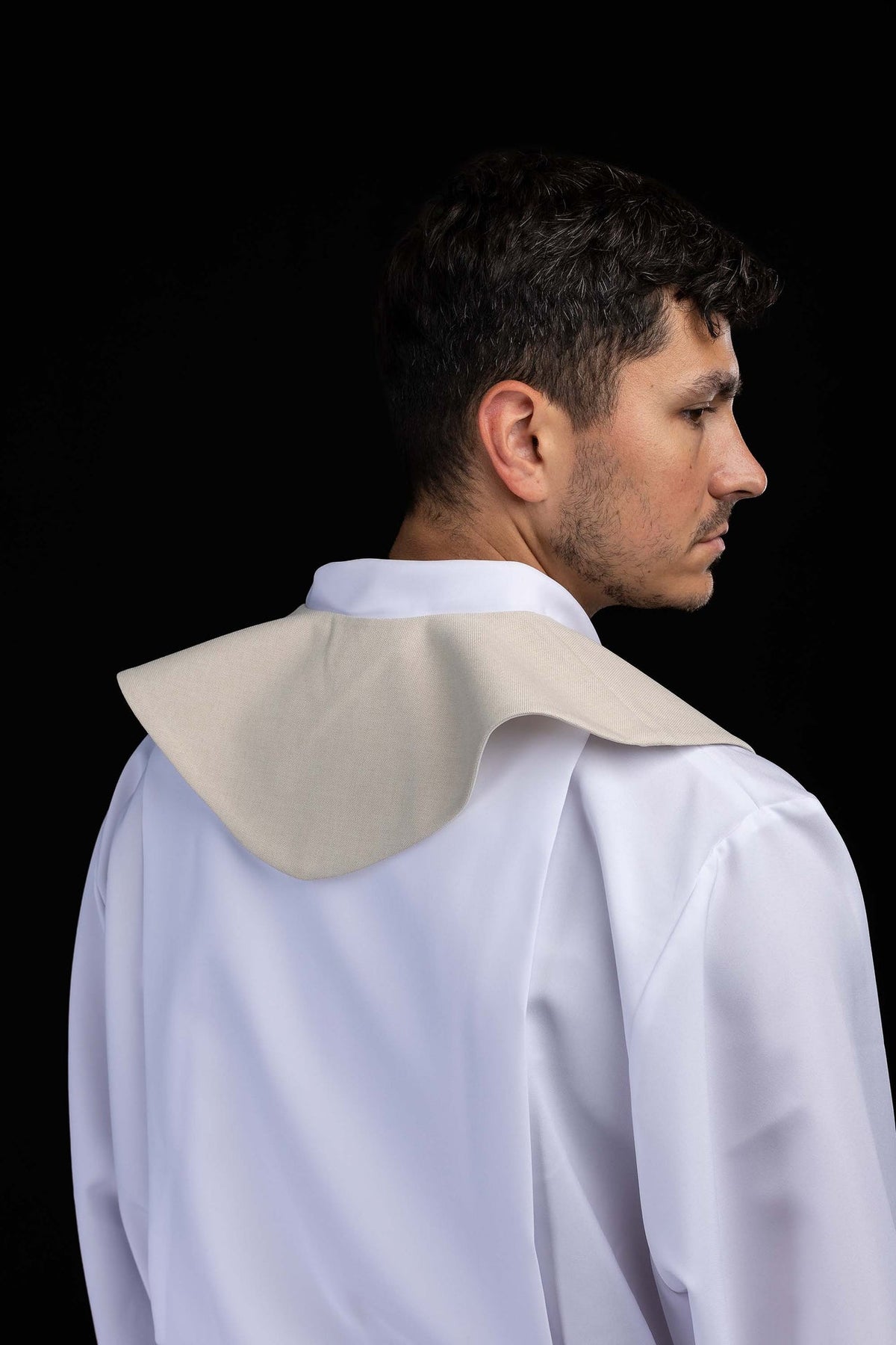 Ecru Lector Stole with Communion Chalice Embroidery