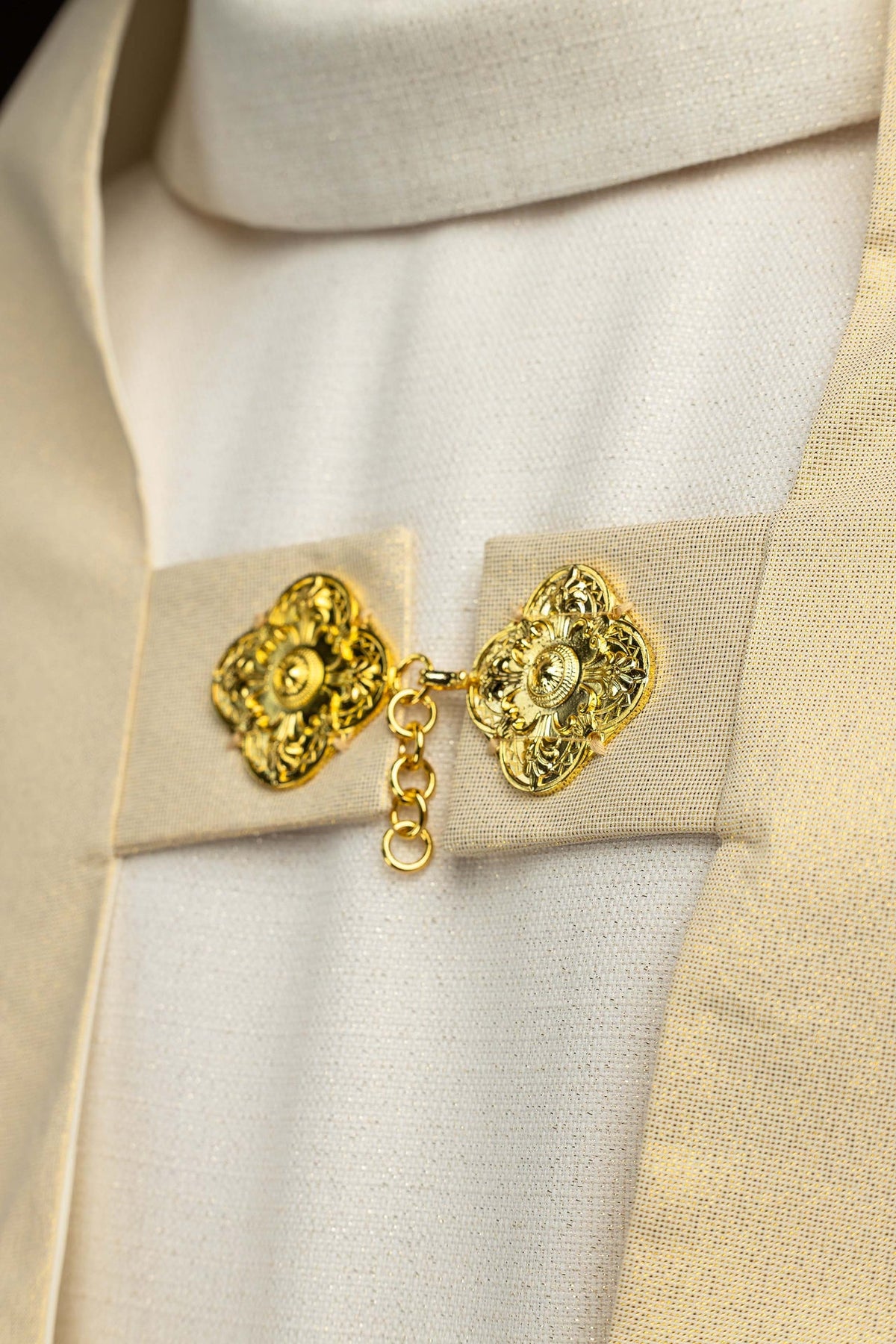 Humeral Veil with Gold Embroidered IHS Symbol