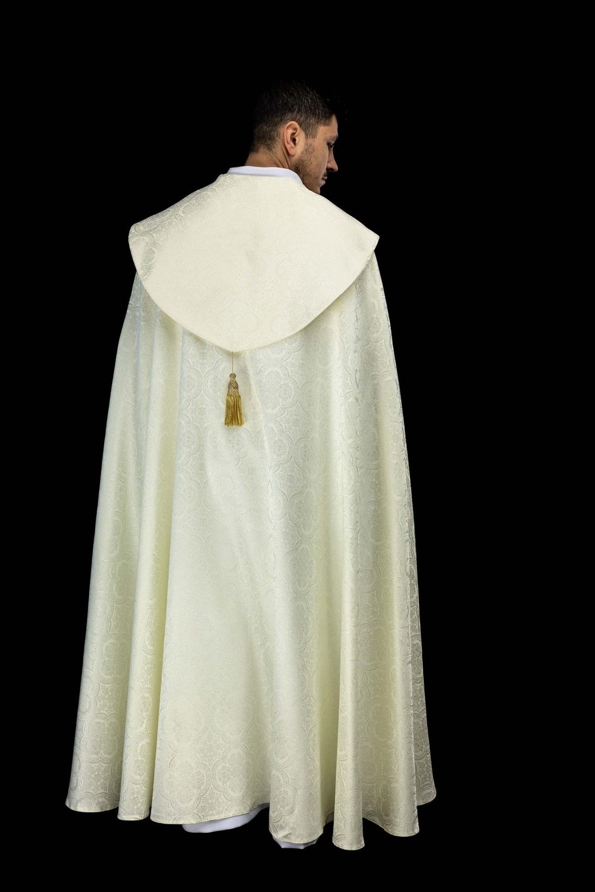 Kapa liturgiczna żakardowa ecru